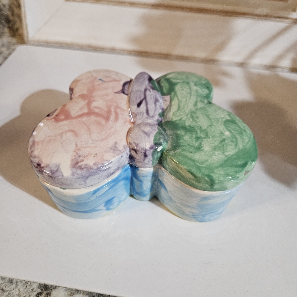 Colorful Butterfly Trinket Box - Picture 2 of 4